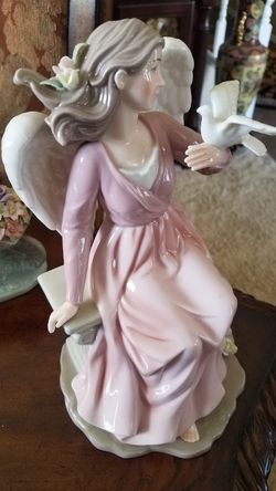 Angel porcelain statue