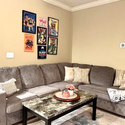 Sectional sofa with Coffee Table & 2 End Table