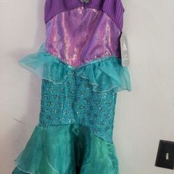 Disney Princess Costume Little Mermaid Girls Size 9/10 *NEW