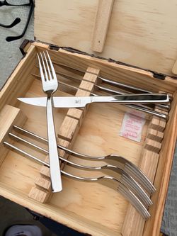 Zwilling Stainless Steel Steak Knife and Fork Set
