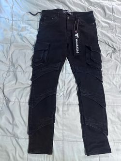 Valabasas Black Cargo Denim Jeans Size 34
