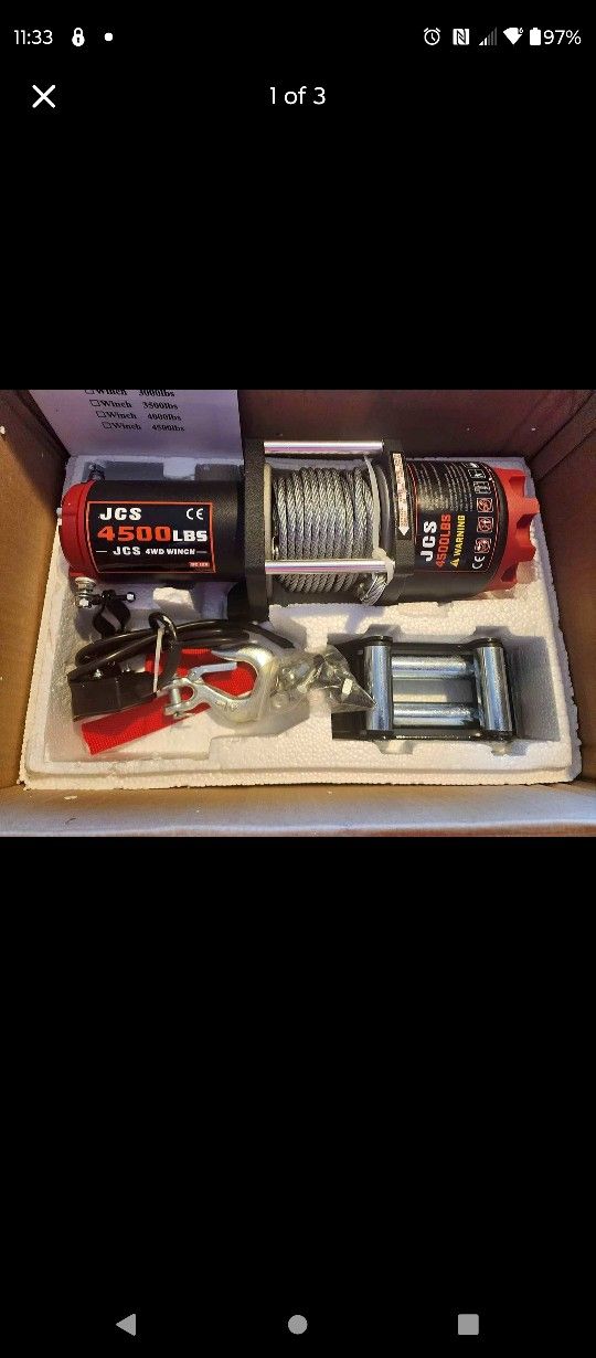 New JCS 4500LBS Winch