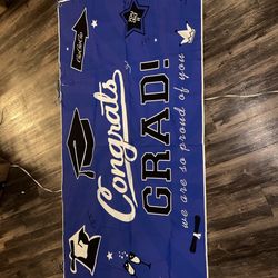 Graduation banner and decor