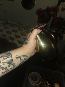 Small gold vases