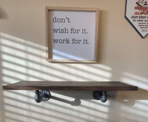 Custom made shelves