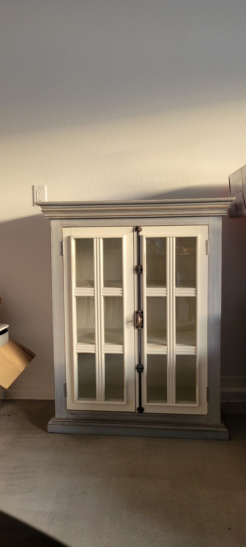 Glass Front Accent Cabinet