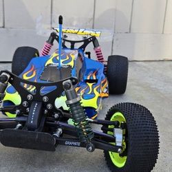 レア 美品 LOSI - XXX4 GRAPHITE フル装備 Team Losi XXX-4 Graphite Buggy with Purple Flames | Robobugs R/C
