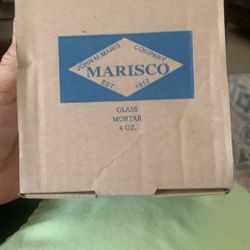 Marisco 4oz And 8 oz Glass Mortar Brand New In Box