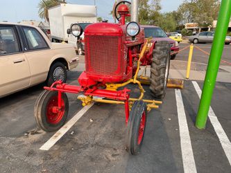 Tractor ready to work