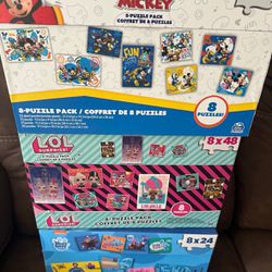 New Lot of Kids Puzzle Boxed Sets  3 sets of 8