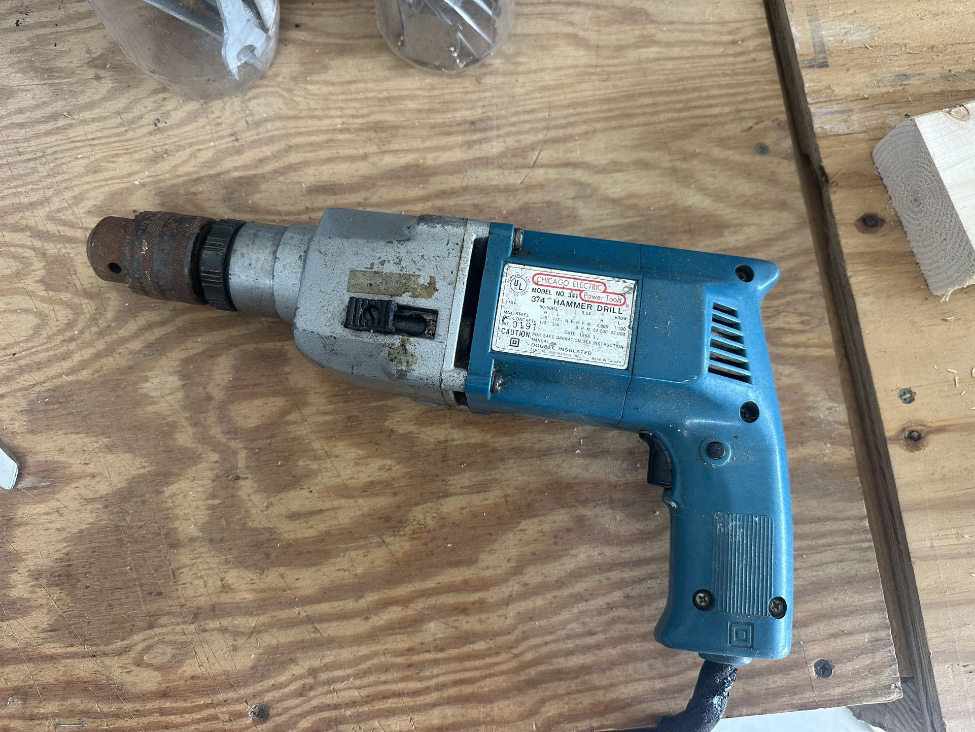 Chicago Electric 3/4 Hammer Drill
