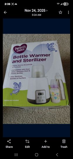 Bottle warmer New in box no messages after 8pm