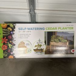 Cedar Planter Self Watering By Cedar Craft