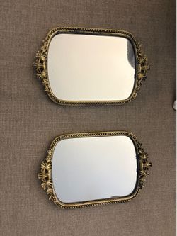 ANTHROPOLOGY: Mirror Trays ( set of 2 )