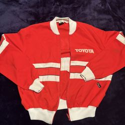 Vintage Toyota Fox Racing Bomber Jacket  Size Small 