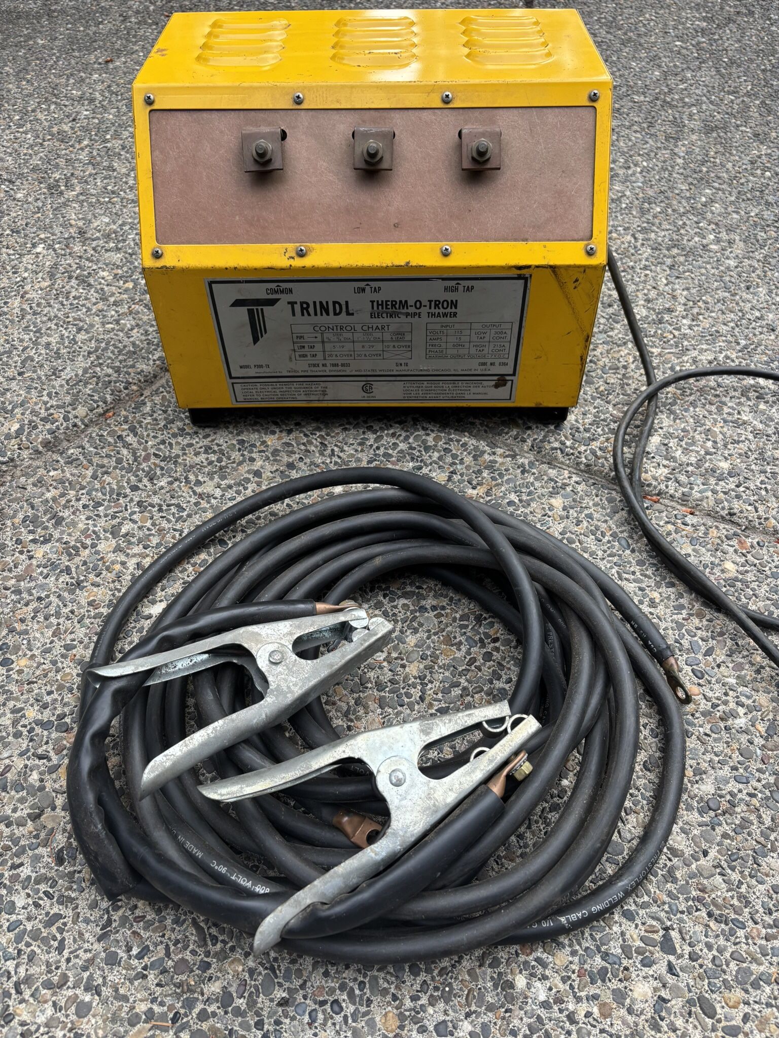 Trindl Therm -O- Tron Electric Pipe Thawer P300-TX