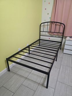 Twin Bed Frame/ Clothes Rack