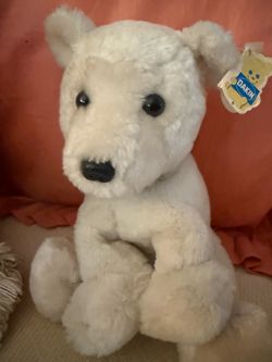 1976 Dakin Snowfoot Polar Bear Plush Stuffed Animal