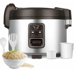 15L/15.8Quart 84 cups cooked rice Extra Large Commercial Rice Cooker & Food READ