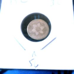 1852 Trim 3 Cents, Very Rare 