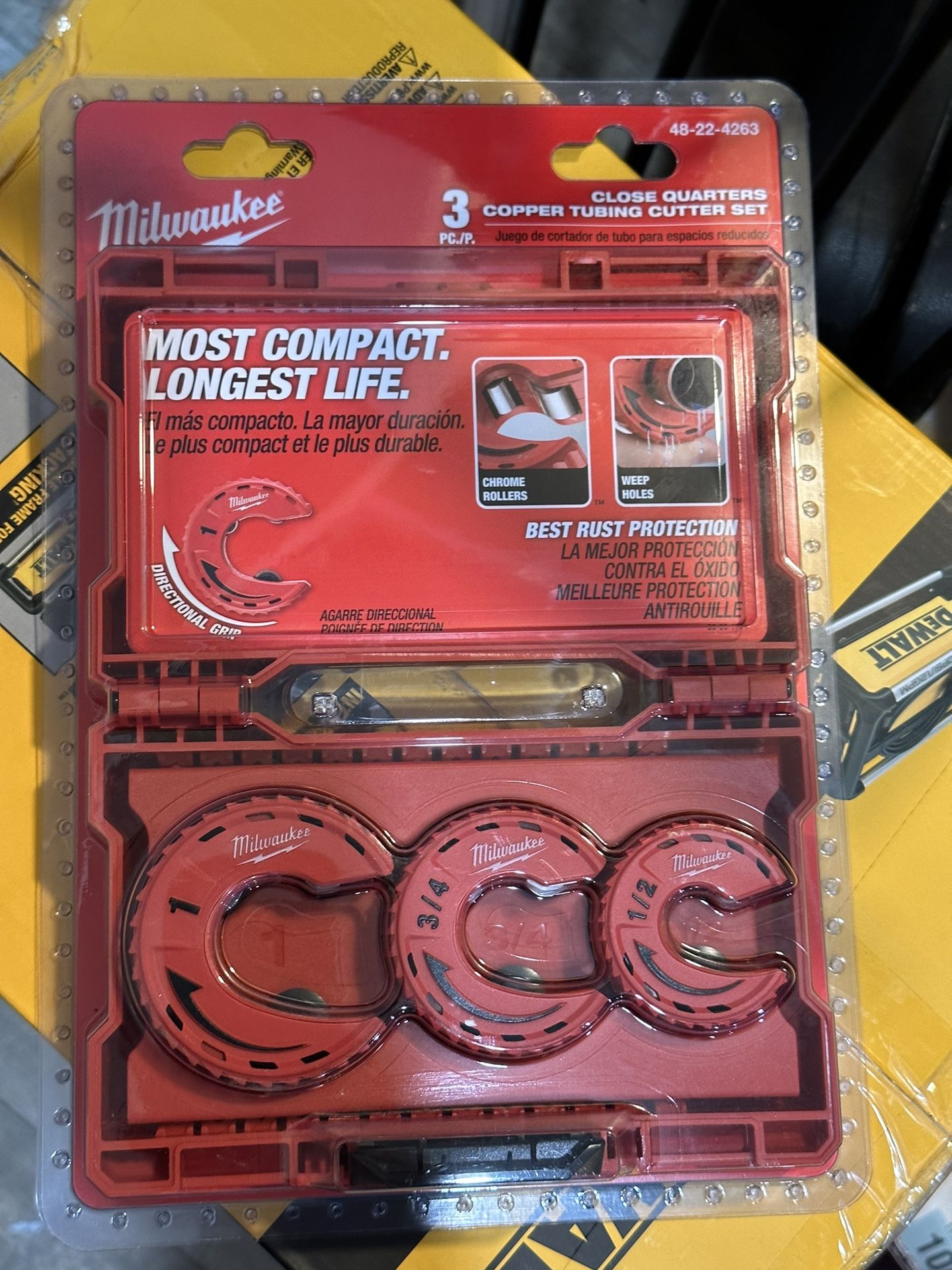 Milwaukee Close Quarters Tubing Cutter Set 3pc New In Package for Sale