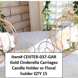 Gold Cindeerella Carriages