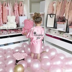 Satin Birthday Girl Robe 