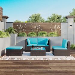 5PC Outdoor Patio Furniture Set 