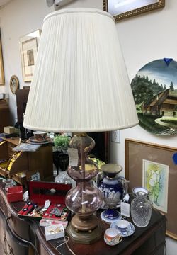 Vintage blowing glass lamp