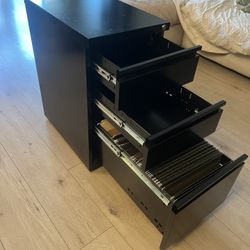 Rolling Desk File Cabinet