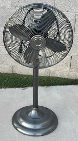 Retro Floor Stand Fan – Quiet 3 Speed Pedestal Fan, Oil Rubbed 