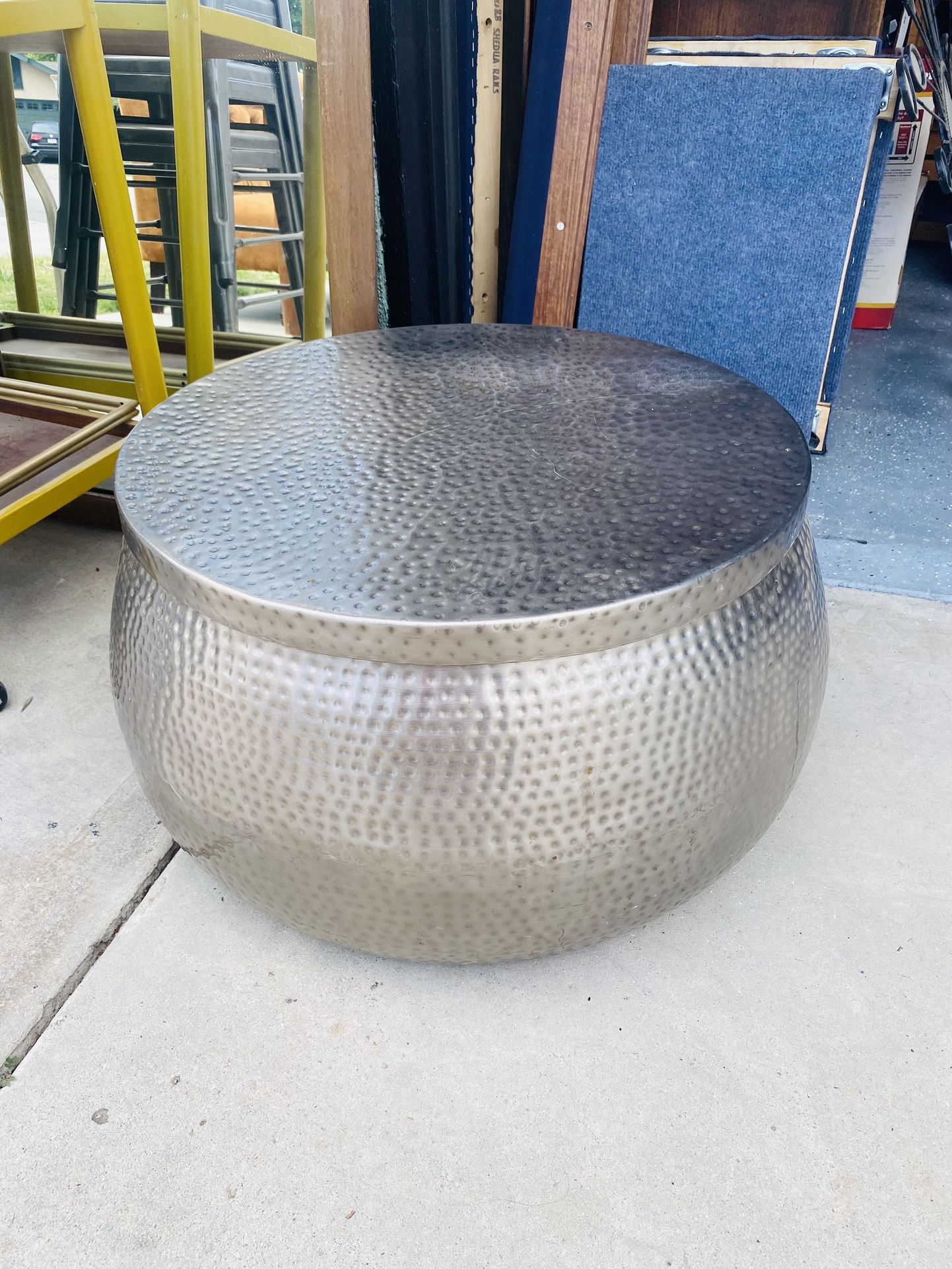 Metal Coffee Table With Storage 