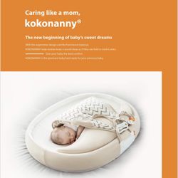 KOKONANNY, The Baby Sleep Aid, Co-Sleeping Pad, Newborn Lounger, Portable Infant Sleeping bed