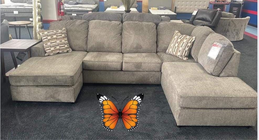 Ophannon Putty Sectionals Sofas Couchs with Chaise 