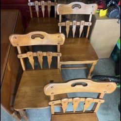 Table And Chairs Dining Room Set Wood 