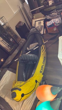 Explorer K2 inflatable two seater kayak with ors