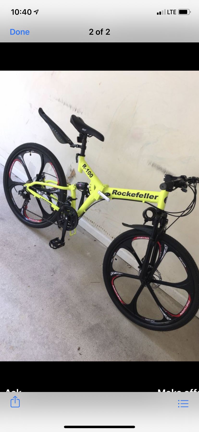 Rockefeller R-10 folding bike