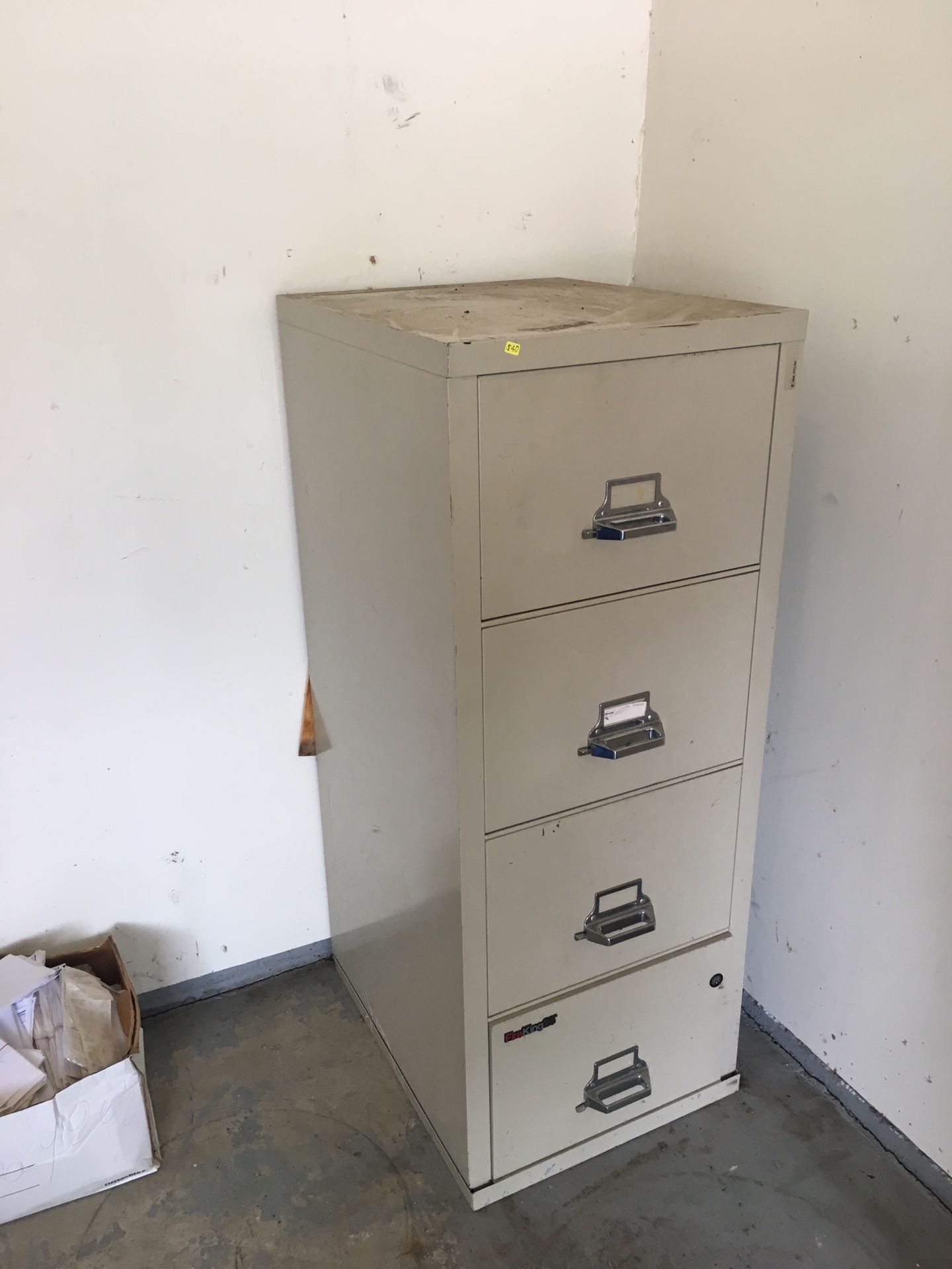KING 25 FIRE PROOF FILING CABINET