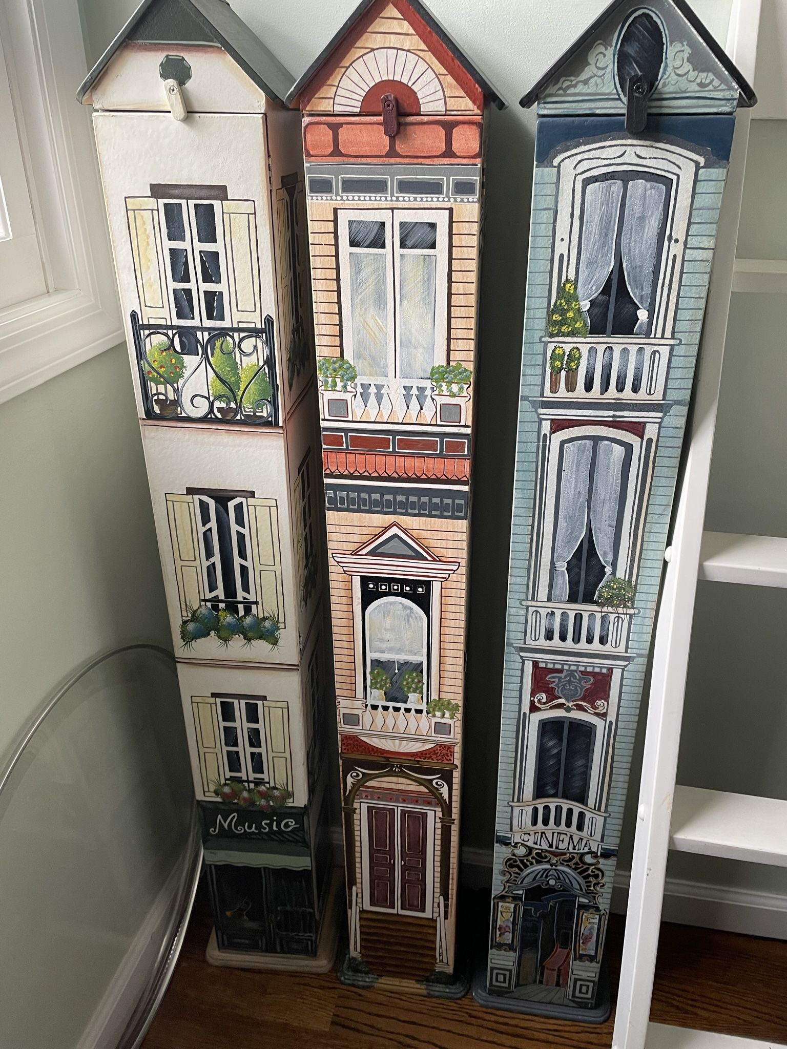 Hand painted Storage Houses