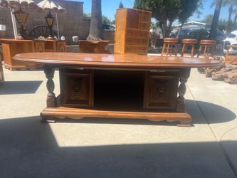 Table with side table
