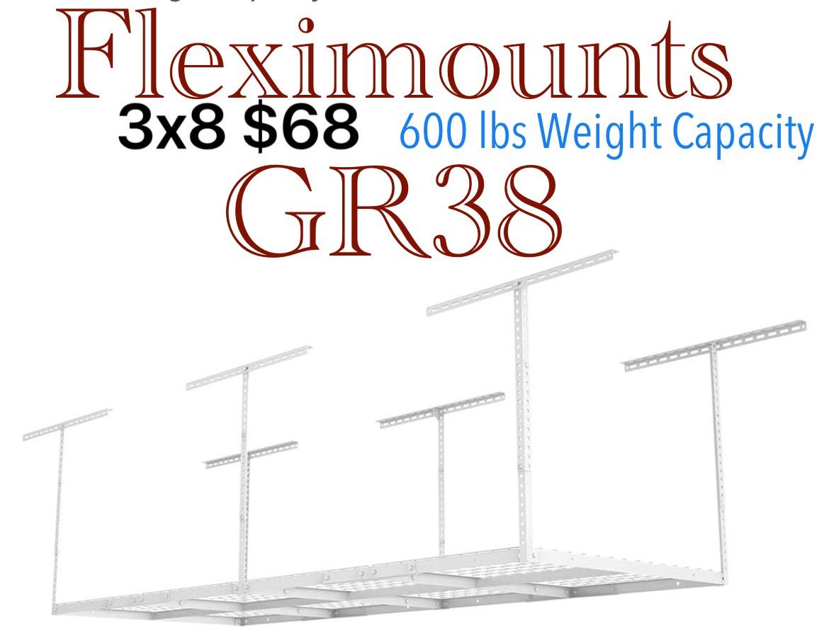 😀✌️ Fleximount Overhead Garage Storage Rack : GR28 2x8($58), GR38 3*8 ($68) or GR48 4X8($78)