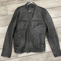 Lucky Brand Bonneville Genuine Leather Jacket Medium