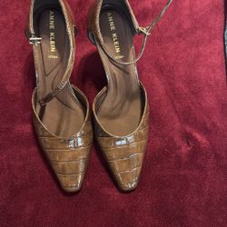 Anne Klein Alligator Pattern Heels