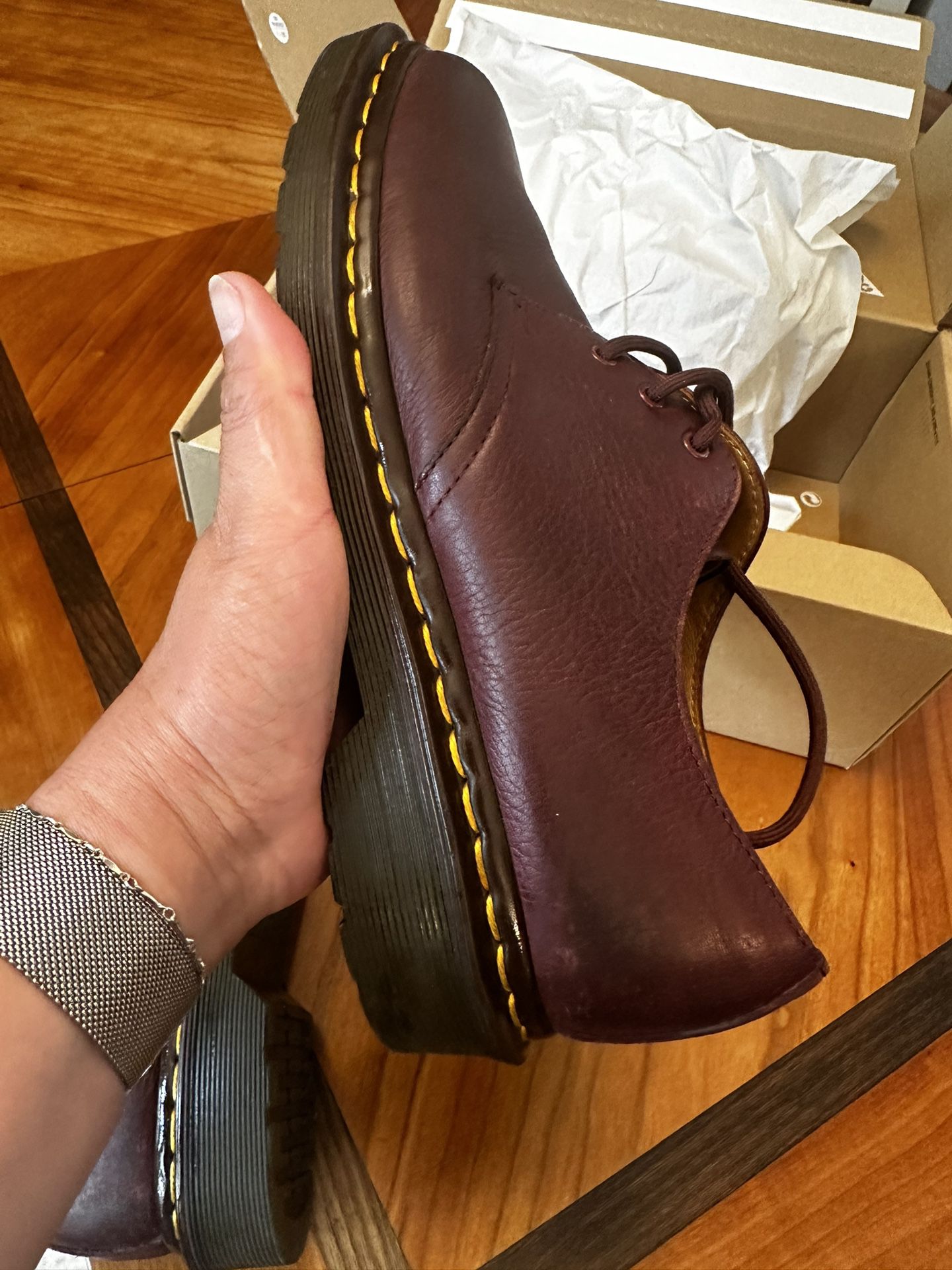 Leather Doc Martens $50