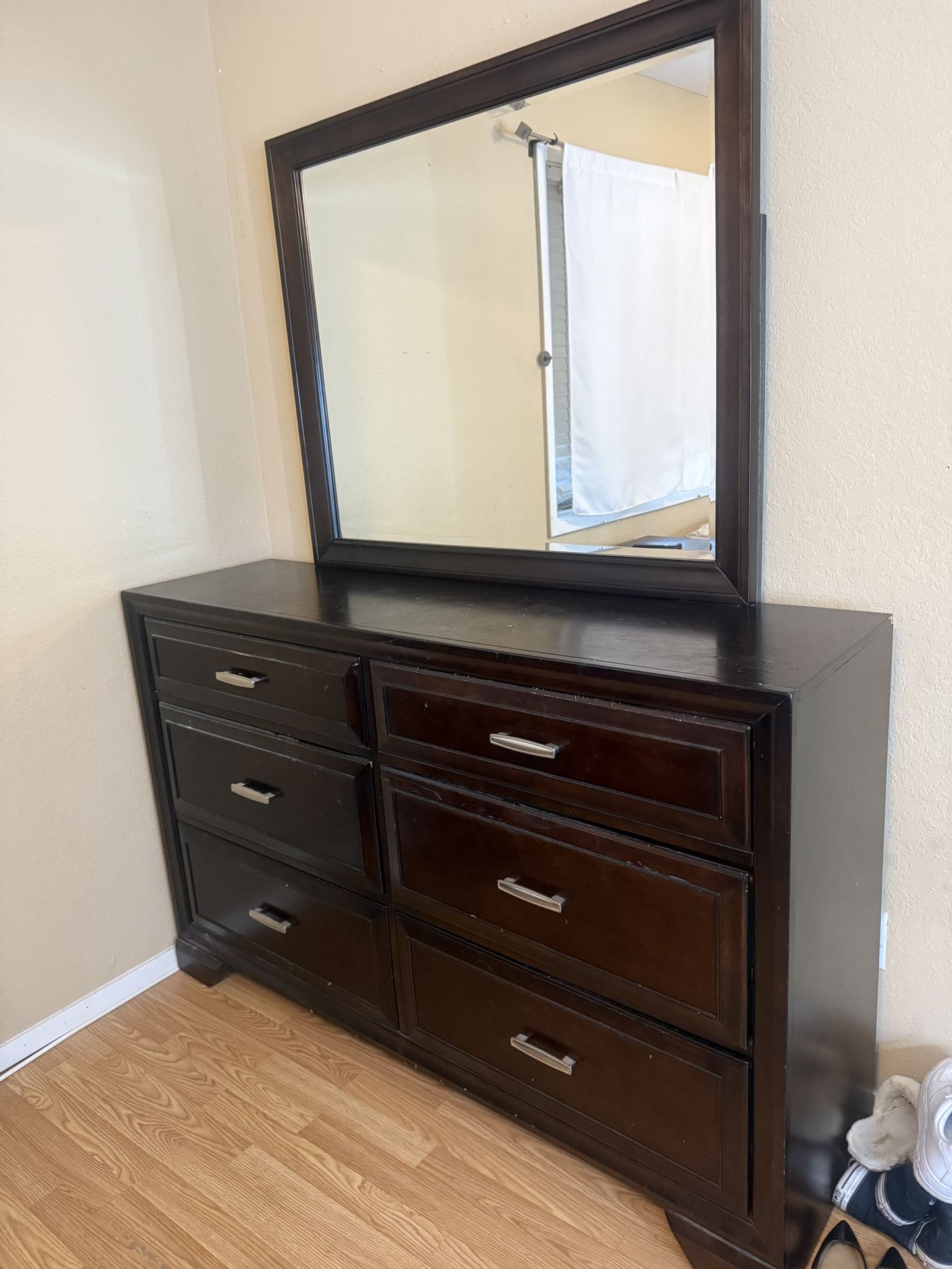 Brown Wooden Bedroom Set