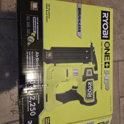New ONE+ HP 18V 18-Gauge Brushless Cordless AirStrike Brad Nailer