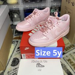 Nike Dunk Low Pink Size 5y