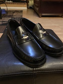 Burberry Coin-Detailed Slip-On Penny Loafers