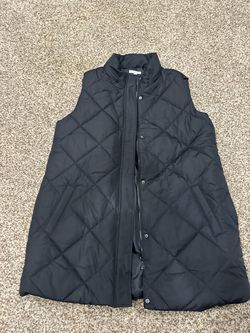 Black Quilted Puffer Vest