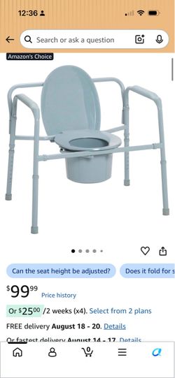 New bedside toilet